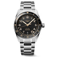 Longines Spirit Zulu Time Steel Grey & Ceramic Bezel 39mm Watch L3.802.4.50.6
