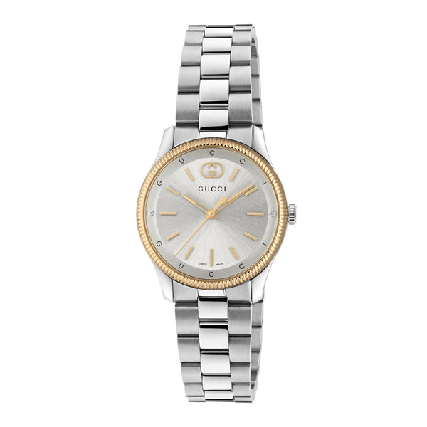 GUCCI G-Timeless Steel & Rose 29mm Watch YA1265070