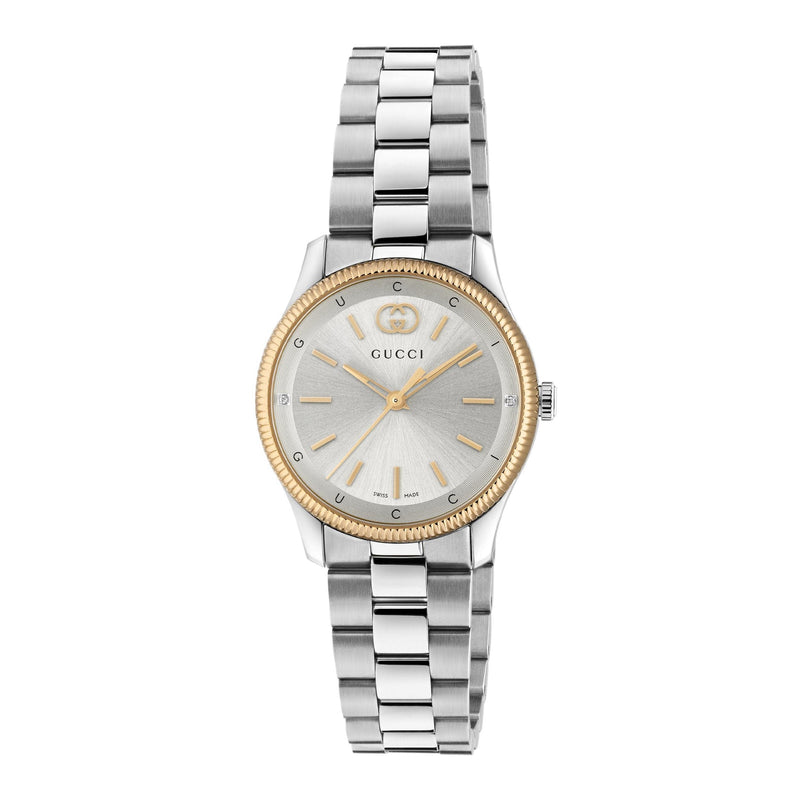 GUCCI G-Timeless Steel & Rose 29mm Watch YA1265070