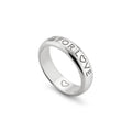 Gucci Blind For Love Sterling Silver 5mm Ring