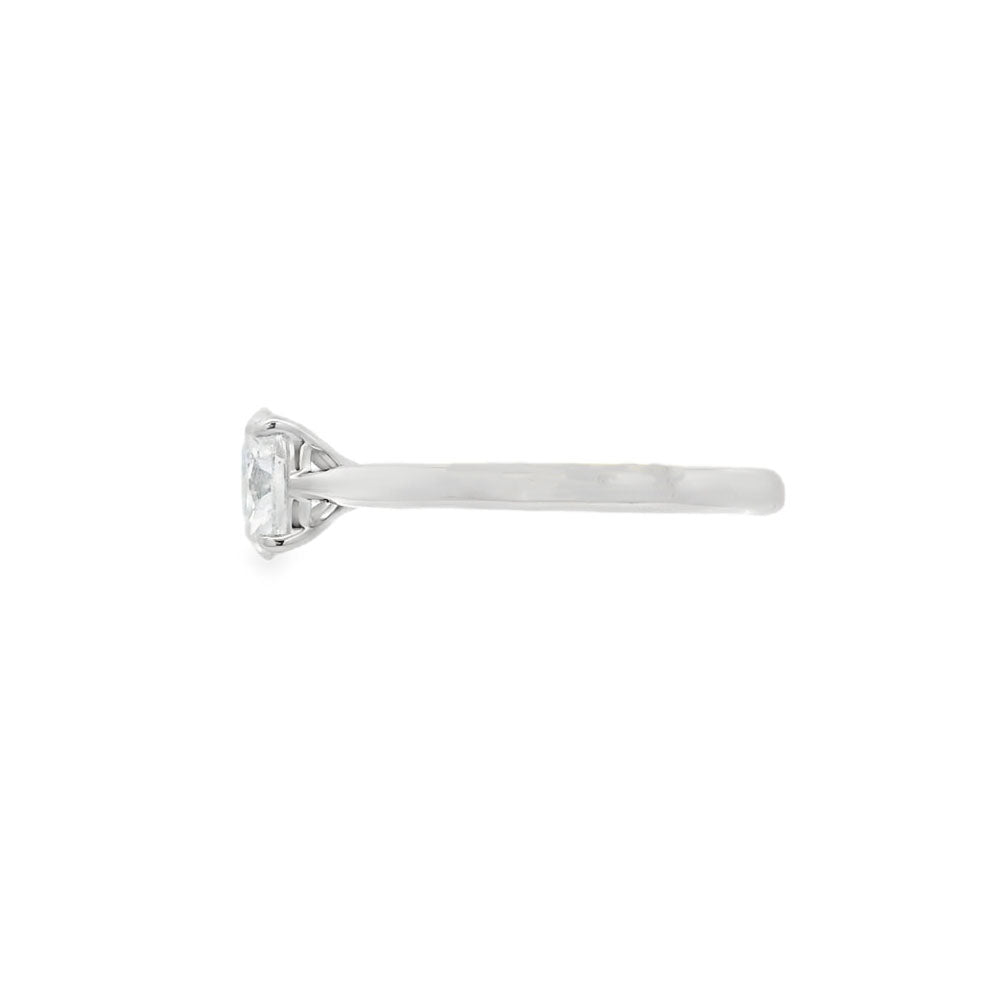 Platinum Oval Cut 0.70ct Diamond Ring