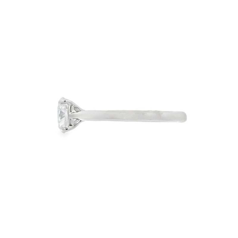 Platinum Oval Cut 0.70ct Diamond Ring