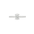 Platinum Oval Cut 0.70ct Diamond Ring