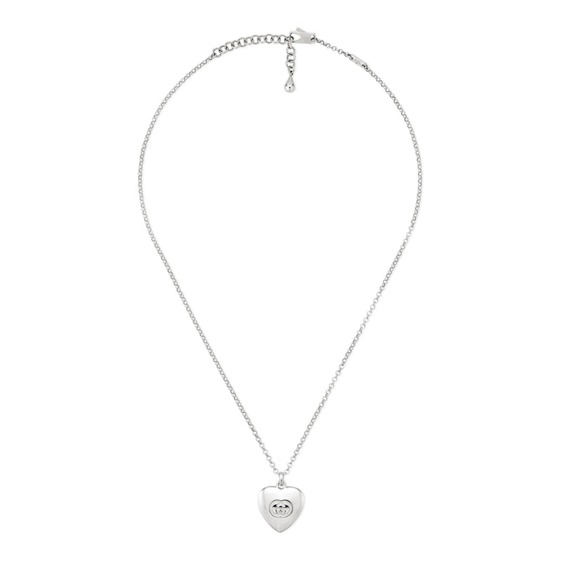 Gucci Blind For Love Sterling Silver Heart Pendant