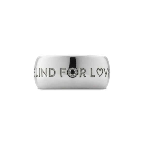 Gucci Blind For Love Sterling Silver 9mm Ring