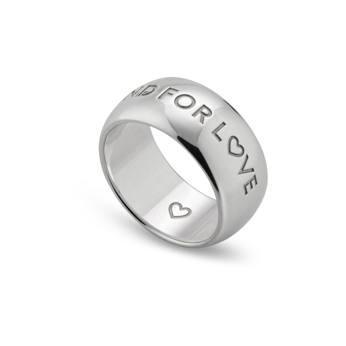 Gucci Blind For Love Sterling Silver 9mm Ring