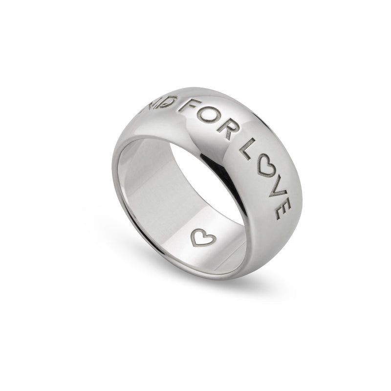 Gucci Blind For Love Sterling Silver 9mm Ring