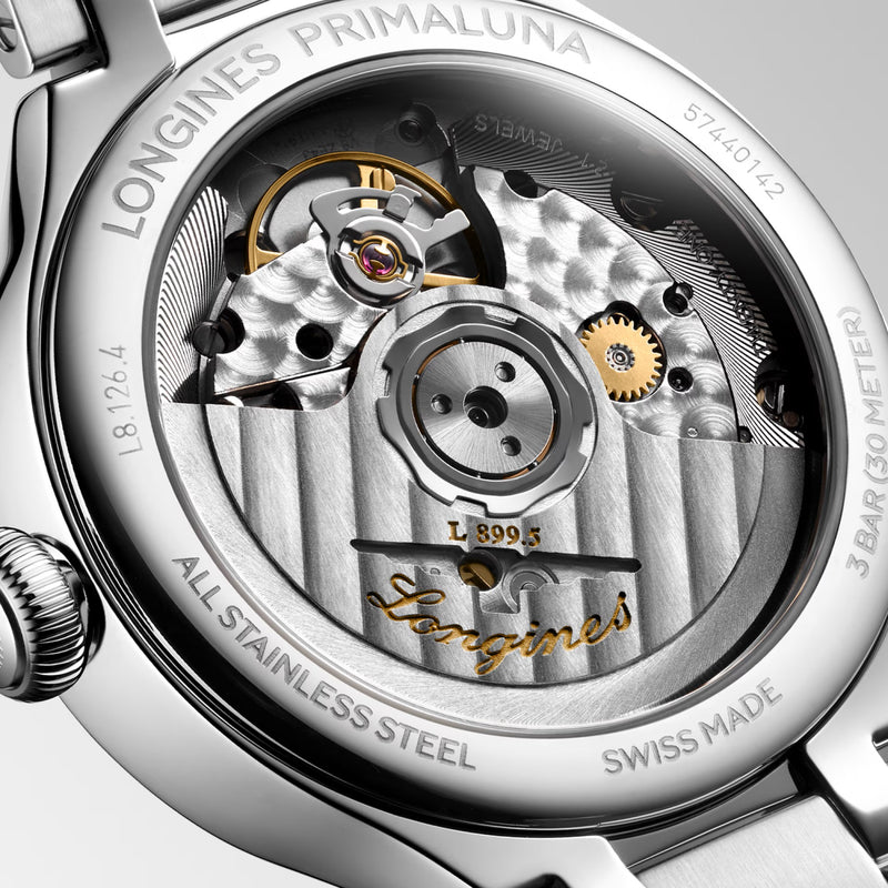 Longines Primaluna Moonphase Dot Diamond Dial 34mm Watch
