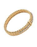 Fope Flex'It 18ct Yellow Gold Bracelet with Diamond Set