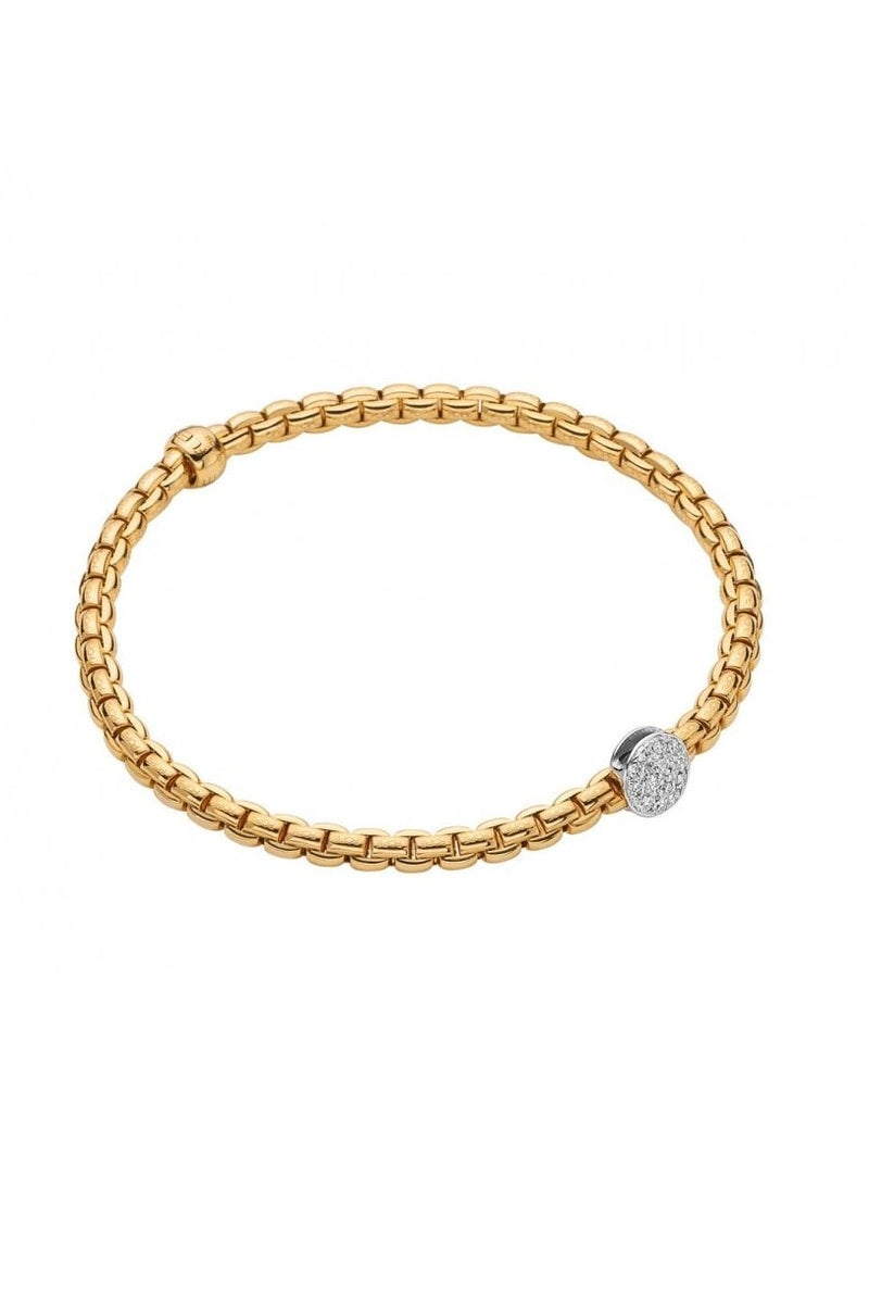 Fope Flex'It EKA 18ct Yellow Gold with Diamonds