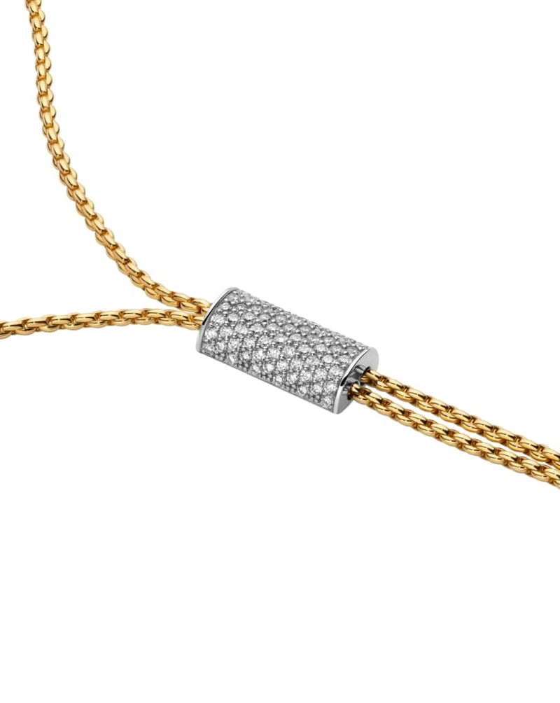Fope Aria Slider Necklace with Diamond Pavé