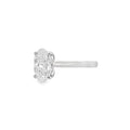 Oval Cut Single Stone 2.05ct Lab Grown Diamond, Platinum