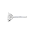 Oval Cut Single Stone 4.03ct Lab Grown Diamond, Platinum