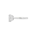3 Stone Emerald Lab Grown 4.05ct Diamond Ring