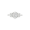 3 Stone Oval Cut Lab Grown 1.66ct Diamond Ring