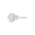 3 Stone Oval Cut Lab Grown 2.68ct Diamond Ring