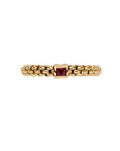 Fope Souls Flex'it 18ct Yellow Gold Ring with a Ruby
