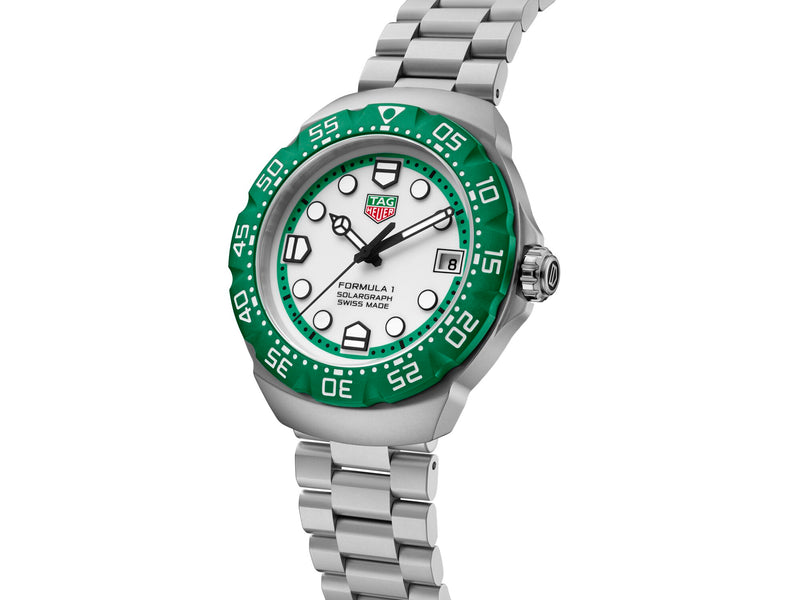 Tag Heuer Formula 1 Solargraph, Green Bezel Limited Edition 38mm Watch WBY1113.BA0042