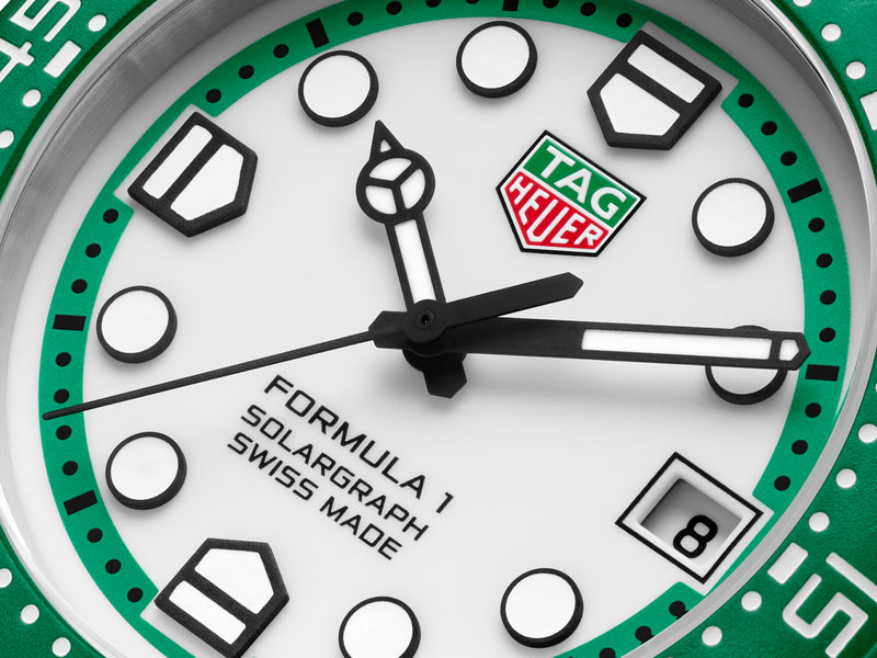 Tag Heuer Formula 1 Solargraph, Green Bezel Limited Edition 38mm Watch WBY1113.BA0042