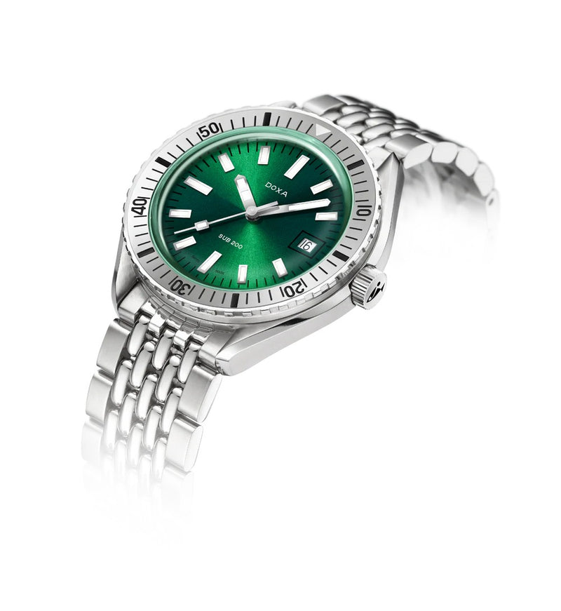 Doxa SUB 200 Sea Emerald Stainless Steel Bezel 42mm 796.10.131.10