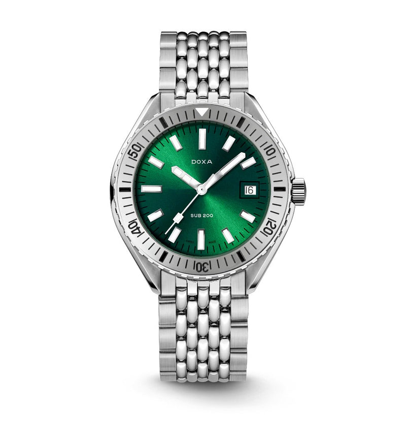 Doxa SUB 200 Sea Emerald Stainless Steel Bezel 42mm 796.10.131.10