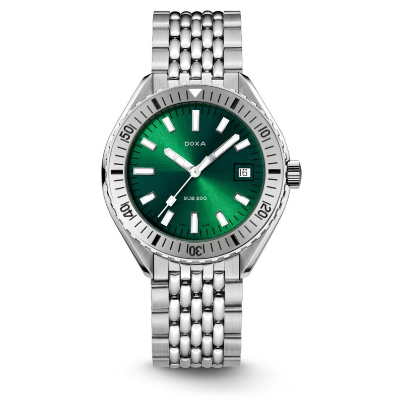Doxa SUB 200 Sea Emerald Stainless Steel Bezel 42mm 796.10.131.10