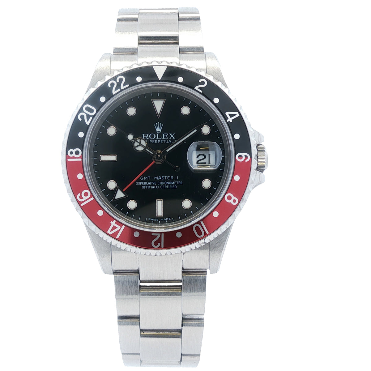 Rolex GMT-Master II Black & Red 40mm Watch 16710 (2005)