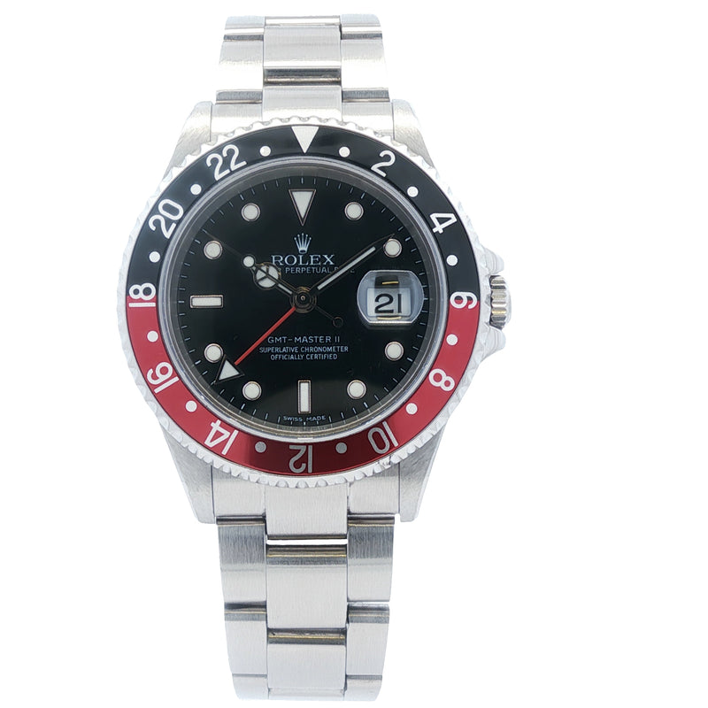 Rolex GMT-Master II Black & Red 40mm Watch 16710 (2005)