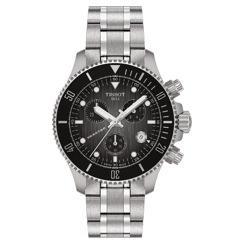 Tissot Seastar Black Dial 38mm Watch T1202171106100