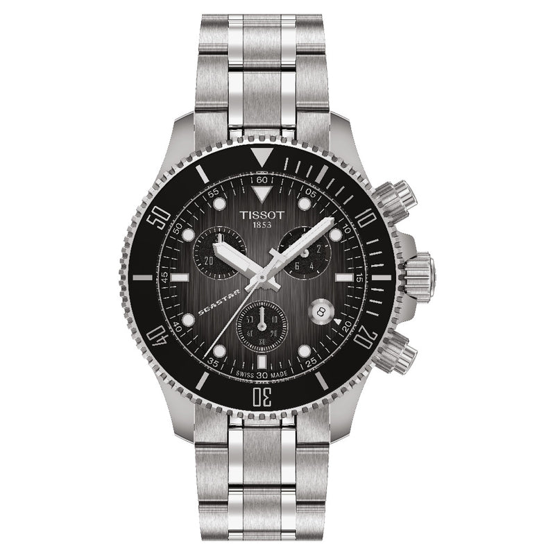 Tissot Seastar Black Dial 38mm Watch T1202171106100