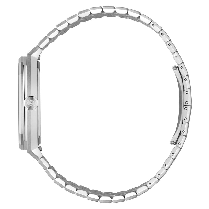 GUCCI 25H Steel & Black Dial 36mm Watch YA163438