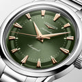 Longines Conquest Heritage Steel, Green 38mm Dial Watch L1.649.4.02.6