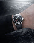 Nivada Grenchen Aquamar Black Automatic Rubber tropic 38mm Watch 32068A01