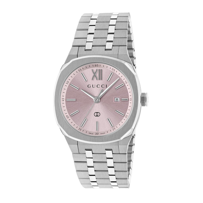 GUCCI 25H Ladies Pink Dial 30mm Watch YA163509