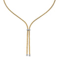 Fope Eka 18ct Yellow Gold Slider Diamond Necklet 75501CX_BB_G_X4X_045