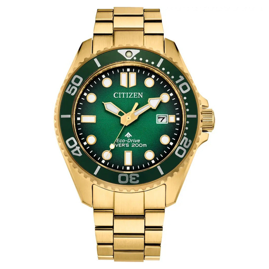 Citizen Promaster Eco-Drive 200m Green & Gold 41mm BN0262-59W