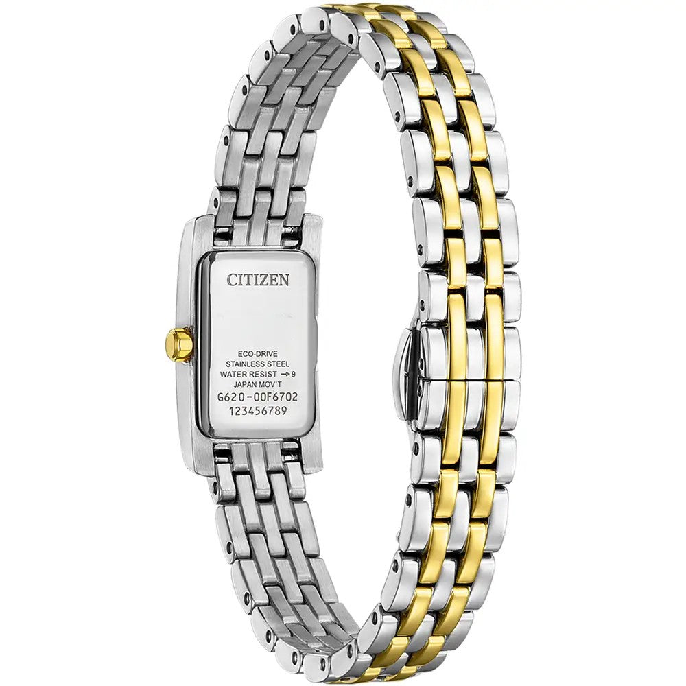 Citizen Eco-Drive Petite Palidoro Two- Tone 28mm Watch EG7114-53D