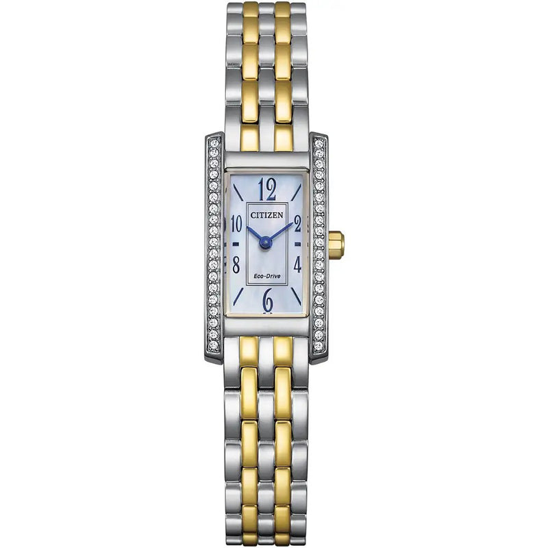 Citizen Eco-Drive Petite Palidoro Two- Tone 28mm Watch EG7114-53D