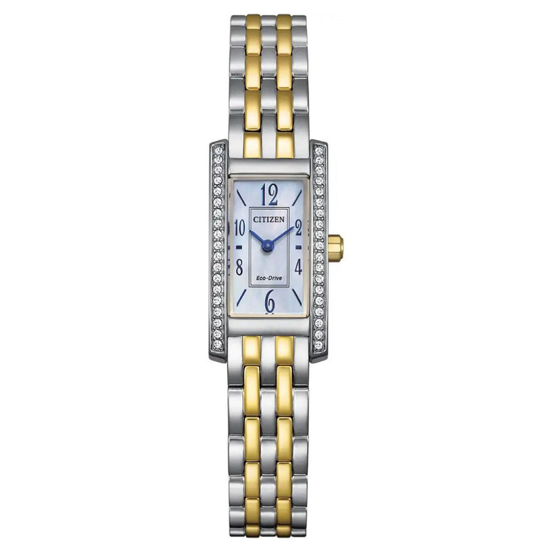 Citizen Eco-Drive Petite Palidoro Two- Tone 28mm Watch EG7114-53D