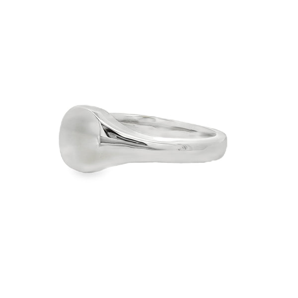 Platinum Gents Cushion Signet Ring