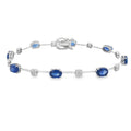 Sapphire and Diamond 18ct White Gold Bracelet