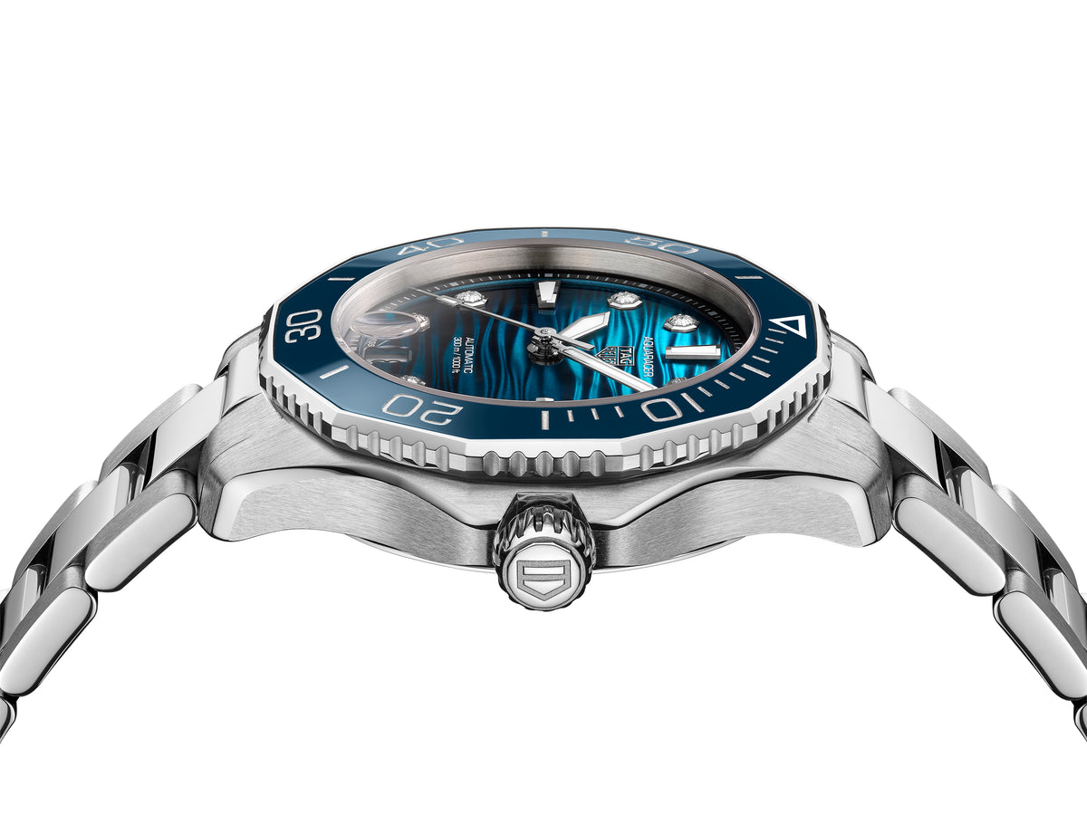Tag Heuer Aquaracer Professional 300 Date Blue Diamond 36mm Watch WBP231N.BA0618