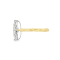 Marquise Cut 2.04ct Lab Grown Diamond 18ct Yellow Gold & Platinum Ring