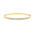 9ct Yellow Gold 1.05ct Diamond Bangle