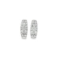 Diamond Round Brilliant Cut 1.29ct 18ct White Gold Hoop Earrings