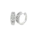 Diamond Round Brilliant Cut 1.29ct 18ct White Gold Hoop Earrings