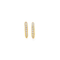 Diamond 18ct Yellow Gold 0.15ct Hoop Earrings