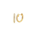 Diamond 18ct Yellow Gold 0.15ct Hoop Earrings