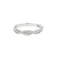 Diamond 9ct White Gold Twist 0.16ct Ring