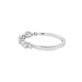 Diamond Platinum Pear and Round Brilliant Cut Ring